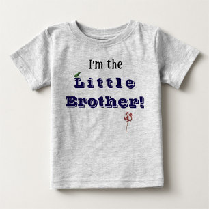Camiseta De Bebé Hermano Menor con Edad