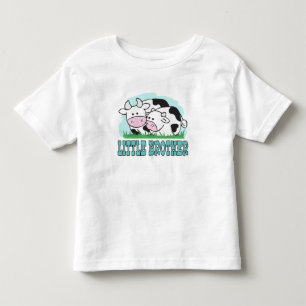 Camiseta De Bebé Hermano pequeño de vacas cortas
