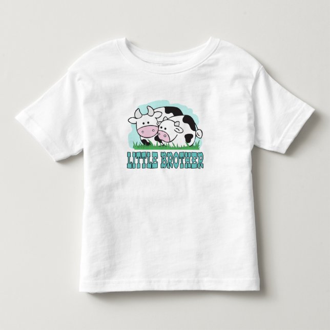 Camiseta De Bebé Hermano pequeño de vacas cortas (Anverso)