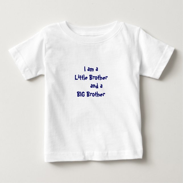 Camiseta De Bebé Hermano Pequeño Gran Hermano (Anverso)