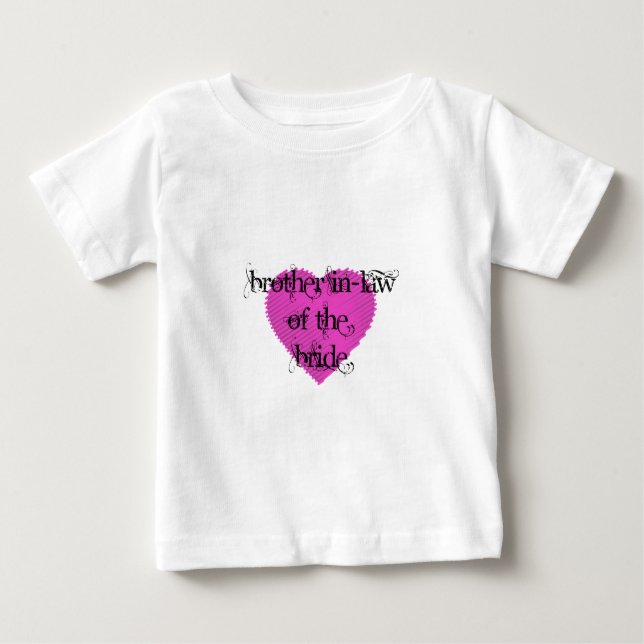 Camiseta De Bebé Hermano suegra de la novia (Anverso)