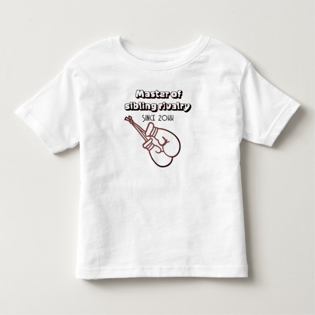 Camiseta De Bebé Hermanos Adorables Rivalidad Fraternal  (Anverso)