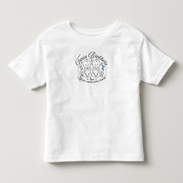 Camiseta De Bebé Hermanos Bebés Gemelos (Anverso)