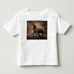 Camiseta De Bebé Hermosa almohada de caballo marrón