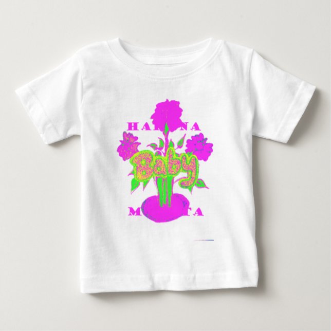 Camiseta De Bebé Hermosa Bebé Asombrosa Floral Inspiradora Rosa (Anverso)