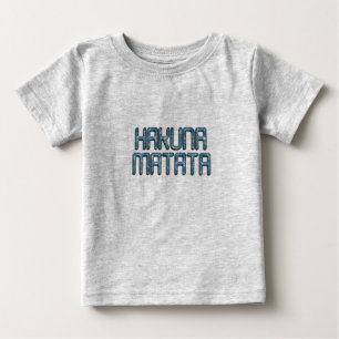 Camiseta De Bebé Hermosa cita de texto de Hakuna Matata Swahili