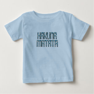 Camiseta De Bebé Hermosa cita de texto de Hakuna Matata Swahili