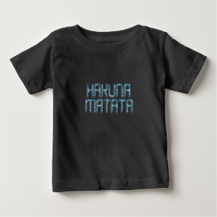 Camiseta De Bebé Hermosa cita de texto de Hakuna Matata Swahili