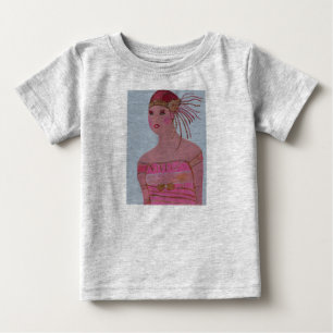 Camiseta De Bebé Hermosa dama 3.JPG