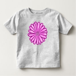 Camiseta De Bebé Hermosa flor de margarita, Ilustracion de semitono