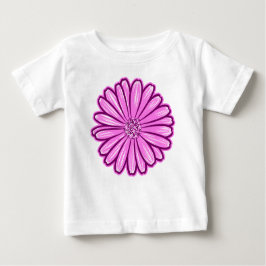 Camiseta De Bebé Hermosa flor de margarita, Ilustracion de semitono