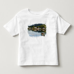 Camiseta De Bebé Hermosa foto de pequeño pueblo de Dornie con