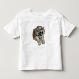Camiseta De Bebé Hermosa foto de tigre bengalí y dientes