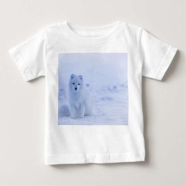 Camiseta De Bebé Hermosa Fox Ártica (Anverso)