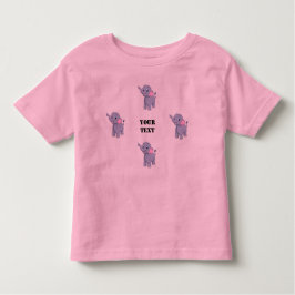 Camiseta De Bebé Hermosa imagen elefante con aspecto lindo Tu texto