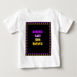 Camiseta De Bebé Hermosa impresión artística de Hakuna Matata