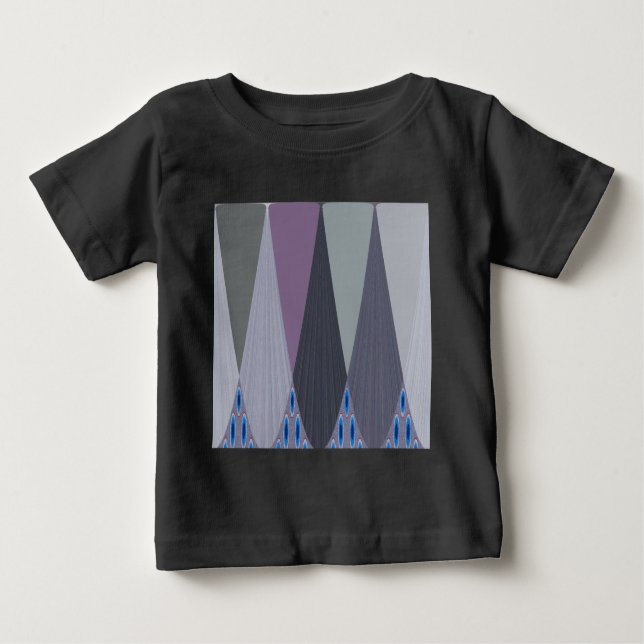Camiseta De Bebé Hermosa impresión de arte de diseño de Chevron (Anverso)