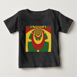 Camiseta De Bebé Hermosa impresión de arte en colores rastas increí