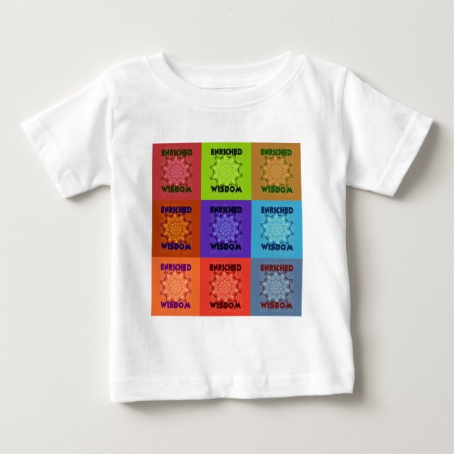 Camiseta De Bebé Hermosa Impresión de Arte Pop, Increíble y Enrique (Anverso)