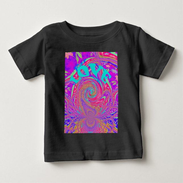 Camiseta De Bebé Hermosa maravilla Amor Remolino Texto Arte Imprimi (Anverso)