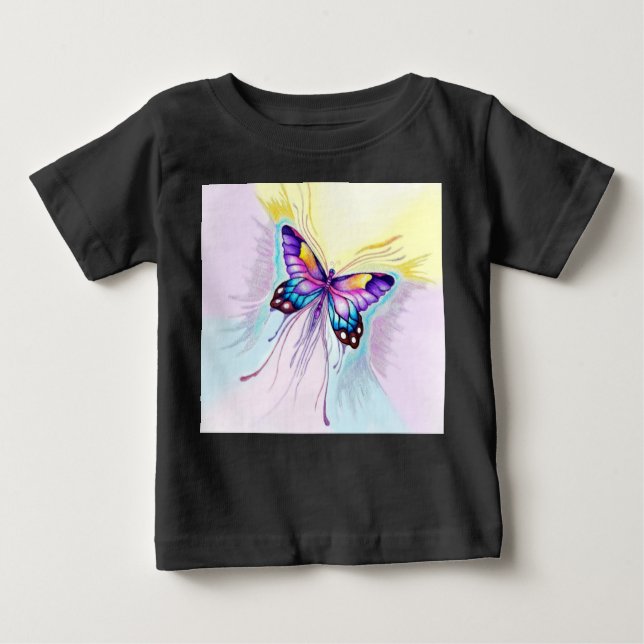 Camiseta De Bebé Hermosa mariposa (Anverso)