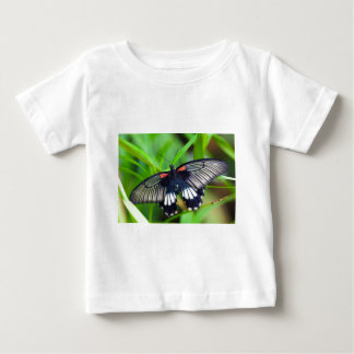 Camiseta De Bebé Hermosa mariposa negra, blanca y roja