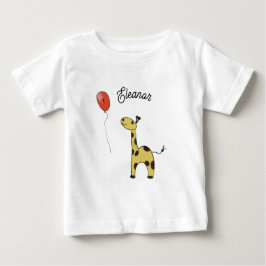 Camiseta De Bebé Hermosa pequeña jirafa