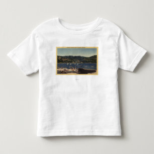 Camiseta De Bebé Hermosa vista del lago strawberry