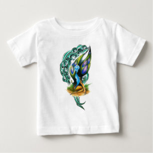 Camiseta De Bebé Hermosa y colorida faery de selva celta