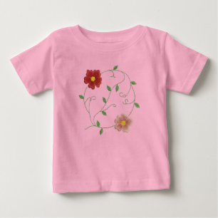 Camiseta De Bebé Hermosas Floraciones