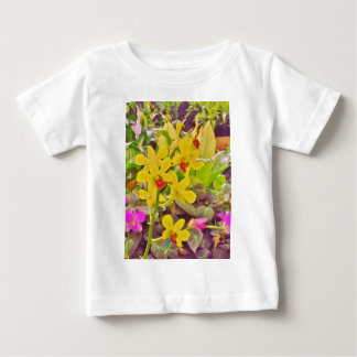 Camiseta De Bebé Hermosas orquídeas amarillas de otoño