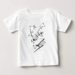 Camiseta De Bebé Hermoso Arte de Tatuaje Tribal Abstracto Blanco Ne