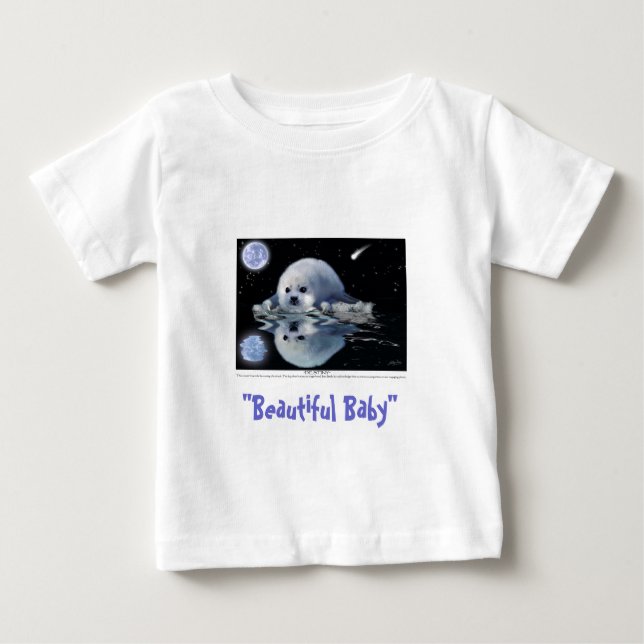 CAMISETA DE BEBÉ HERMOSO BEBÉ ~ TECHOS PARA NIÑOS (Anverso)