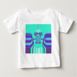 Camiseta De Bebé Hermoso color vectorial azul cian-púrpura
