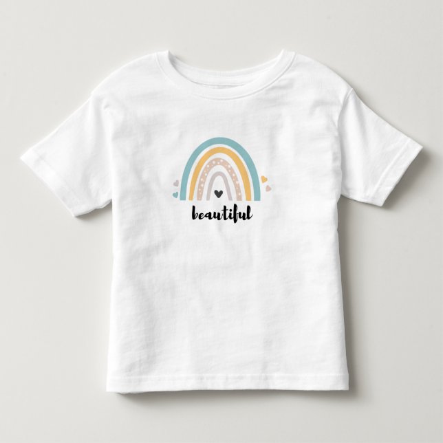 Camiseta De Bebé hermoso con arco iris (Anverso)
