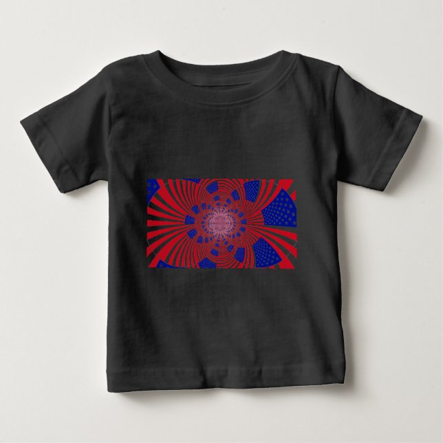Camiseta De Bebé Hermoso e impresionante Kaleidoscopio de la Bander (Anverso)