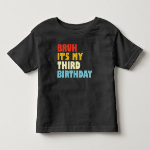 Camiseta De Bebé Hermoso Es Mi Tercer Cumpleaños Niña Niño De 3 Año