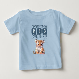 Camiseta De Bebé Hermoso hermano mayor tigre azul