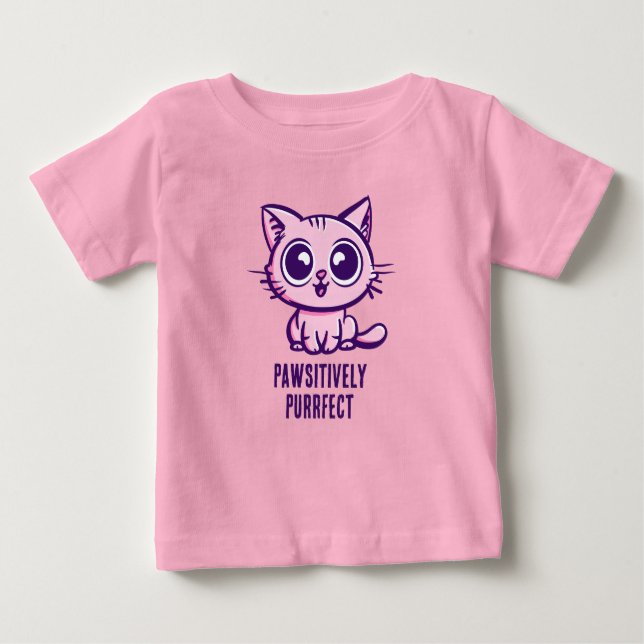 Camiseta De Bebé Hermoso Manga Kitten, Hermoso Manga (Anverso)
