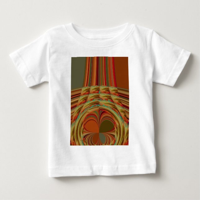 Camiseta De Bebé Hermoso motivo marrón dorado tradicional africano (Anverso)