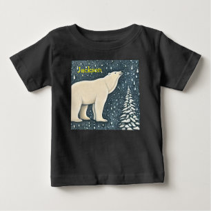 Camiseta De Bebé Hermoso oso polar ártico