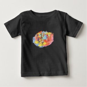 Camiseta De Bebé Hermoso perro dachshund