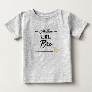 Camiseta De Bebé Hermoso Personalizado Lil bebé Hermano