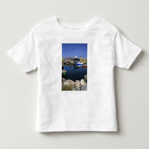 Camiseta De Bebé Hermoso pueblo de Peggy's Cove con puerto