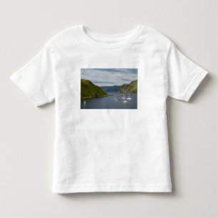 Camiseta De Bebé Hermoso puerto y veleros con reflejos en