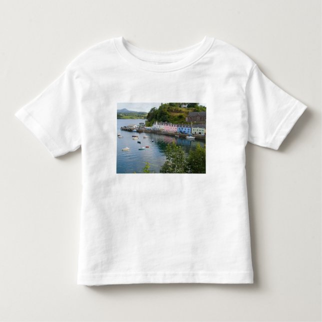 Camiseta De Bebé Hermoso puerto y veleros con reflejos en 2 (Anverso)