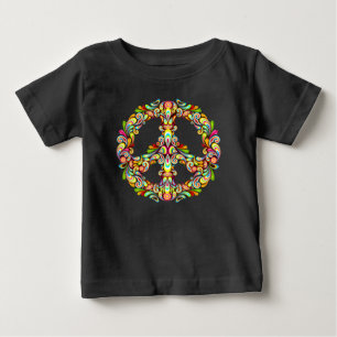Camiseta De Bebé Hermoso símbolo de signo de paz