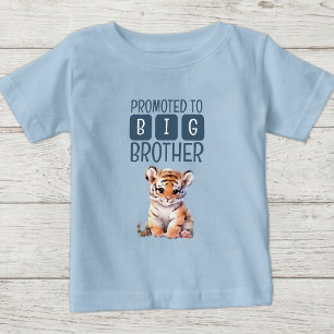 Camiseta De Bebé Hermoso tigre hermano mayor azul