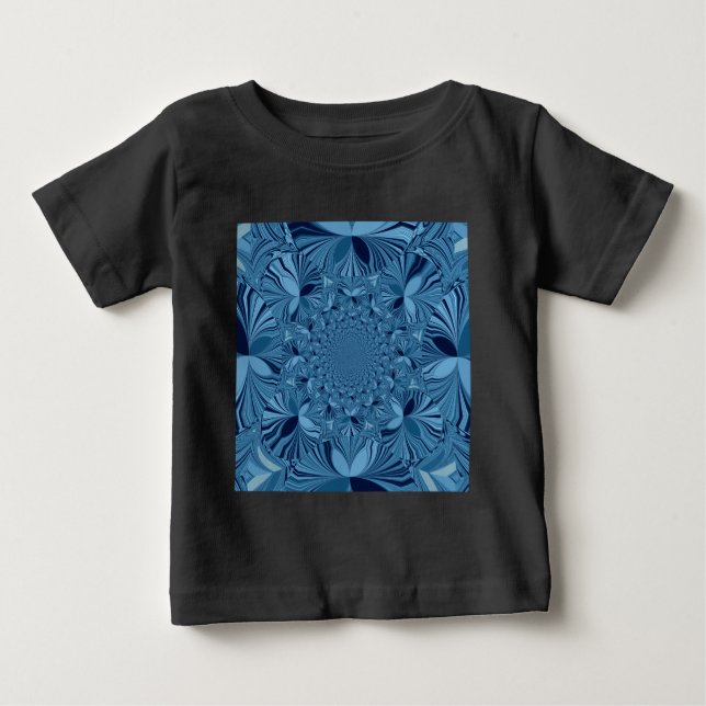 Camiseta De Bebé Hermoso y encantador arte azul kaleidoscopo irland (Anverso)