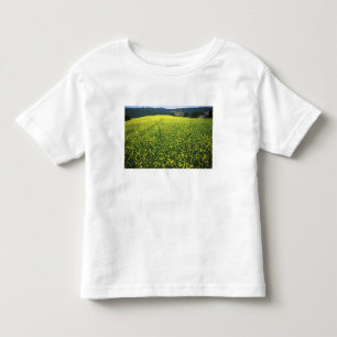 Camiseta De Bebé Hermosos campos amarillos cubiertos de flores de S